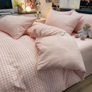 GobekUsa Nordic Plaid Cotton Bedding Set - Queen/King