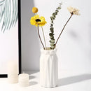 Geometric white nordic plastic vase living room floral decor by Decorbites