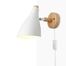 GobekUsa Nordic Plug In Wood Wall Sconce