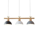 GobekUsa Nordic Shaded Hanging Island Light Metal Pendant with Bird Decor - 3-Head Dining Room Drop