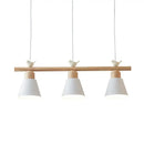 GobekUsa Nordic Shaded Hanging Island Light Metal Pendant with Bird Decor - 3-Head Dining Room Drop