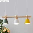 GobekUsa Nordic Shaded Hanging Island Light Metal Pendant with Bird Decor - 3-Head Dining Room Drop