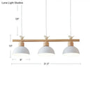 GobekUsa Nordic Shaded Hanging Island Light Metal Pendant with Bird Decor - 3-Head Dining Room Drop