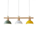 GobekUsa Nordic Shaded Hanging Island Light Metal Pendant with Bird Decor - 3-Head Dining Room Drop