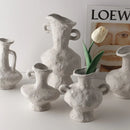 GobekUsa Nordic Style Ceramic Flower Pot - White
