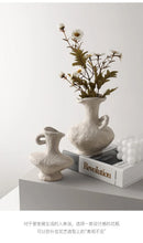 GobekUsa Nordic Style Ceramic Flower Pot - White