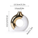 GobekUsa Nordic Style Circle Vase for Flower Arrangement