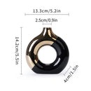 GobekUsa Nordic Style Circle Vase for Flower Arrangement
