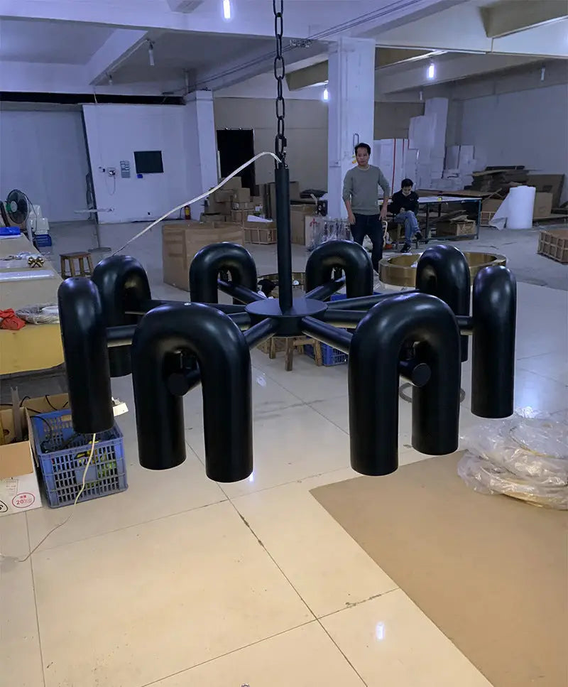 GobekUsa Nordic U Shape LED Ceiling Chandelier, photo 31 of 40