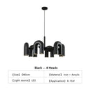 GobekUsa Nordic U Shape LED Ceiling Chandelier
