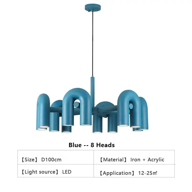 GobekUsa Nordic U Shape LED Ceiling Chandelier, photo 11 of 40
