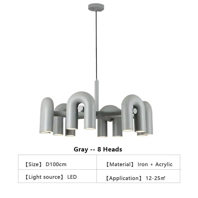 GobekUsa Nordic U Shape LED Ceiling Chandelier, photo 17 of 40