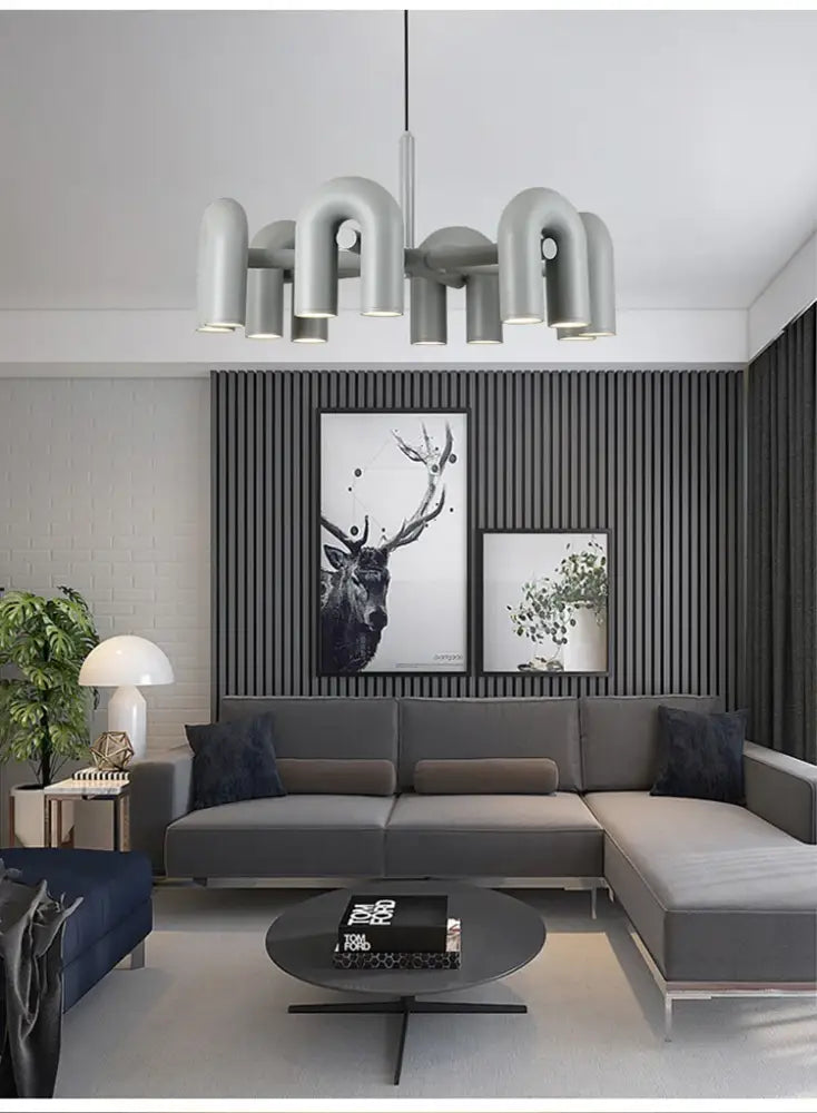 GobekUsa Nordic U Shape LED Ceiling Chandelier, photo 24 of 40