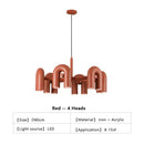 GobekUsa Nordic U Shape LED Ceiling Chandelier