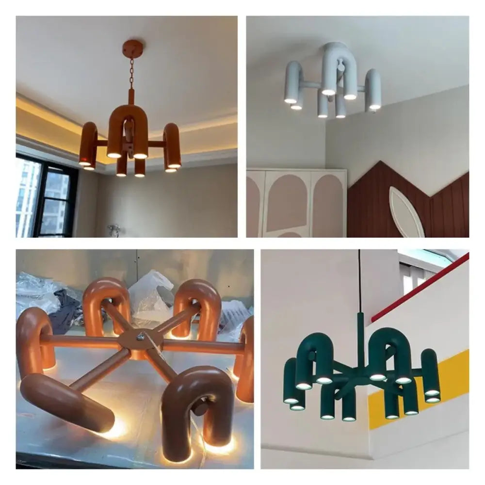 GobekUsa Nordic U Shape LED Ceiling Chandelier, photo 6 of 40