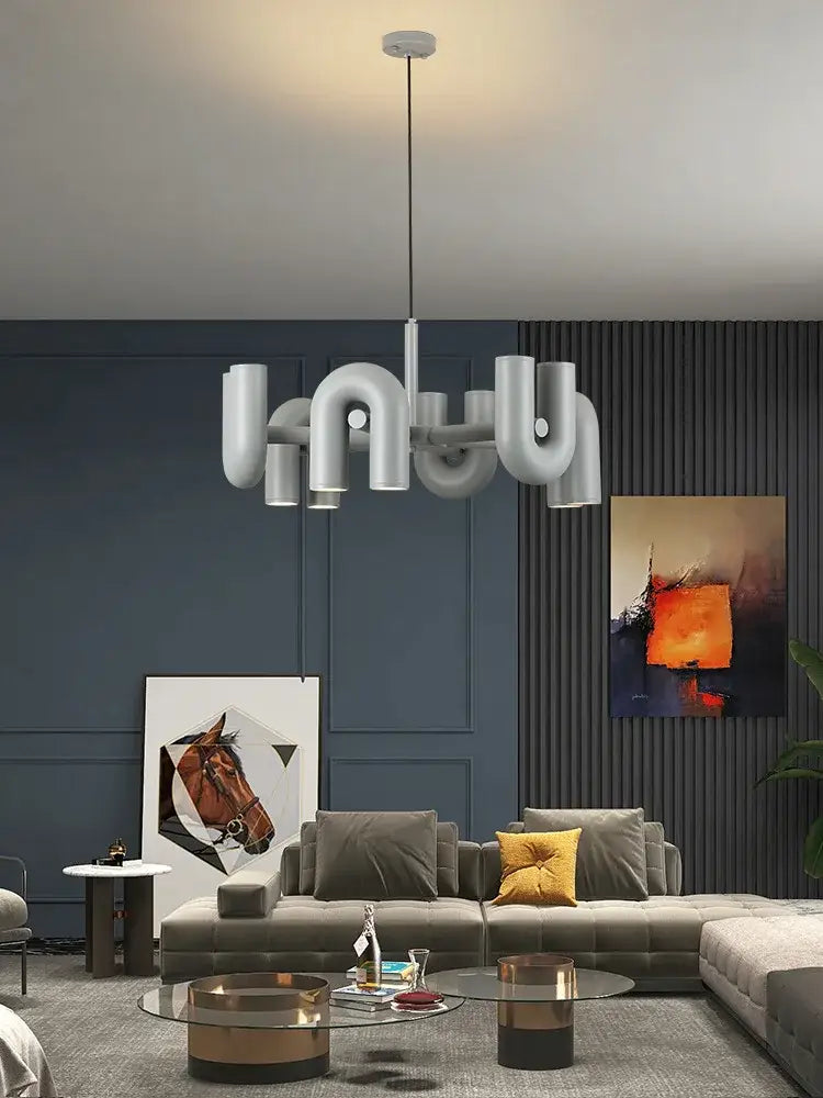 GobekUsa Nordic U Shape LED Ceiling Chandelier, photo 25 of 40
