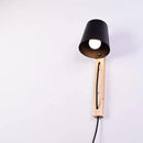 GobekUsa Nordic Wood Plug In Wall Sconce