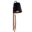GobekUsa Nordic Wood Plug In Wall Sconce