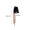 GobekUsa Nordic Wood Plug In Wall Sconce