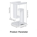 Modern geometric white & green novelty floating lamp bedroom wireless charger by Decorbites