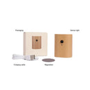 Modern wooden battery operated wall sconce bedroom motion sensor light by Decorbites