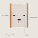 Modern wooden battery operated wall sconce bedroom motion sensor light by Decorbites