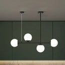 GobekUsa Opaline Glass Ball Pendant Light for Minimalist Dining Room Island