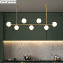 GobekUsa Opaline Glass Ball Pendant Light for Minimalist Dining Room Island