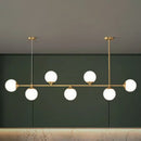GobekUsa Opaline Glass Ball Pendant Light for Minimalist Dining Room Island