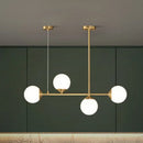 GobekUsa Opaline Glass Ball Pendant Light for Minimalist Dining Room Island