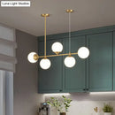 GobekUsa Opaline Glass Ball Pendant Light for Minimalist Dining Room Island