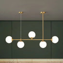 GobekUsa Opaline Glass Ball Pendant Light for Minimalist Dining Room Island