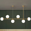 GobekUsa Opaline Glass Ball Pendant Light for Minimalist Dining Room Island