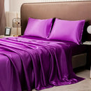 GobekUsa Opulent Solid Color Satin Bedding Set