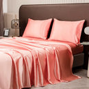 GobekUsa Opulent Solid Color Satin Bedding Set