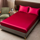 GobekUsa Opulent Solid Color Satin Bedding Set
