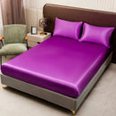 GobekUsa Opulent Solid Color Satin Bedding Set