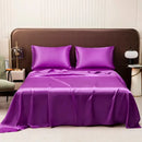 GobekUsa Opulent Solid Color Satin Bedding Set