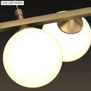 GobekUsa Orb White Glass Shade Island Hanging Light - 11-Light Postmodern Restaurant Lamp