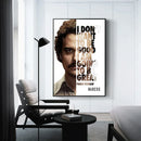 GobekUsa Pablo Escobar Drug Lord Canvas Wall Art