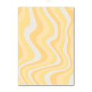 Pastel flower power purple checkered wall art bedroom poster