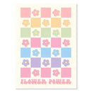 Pastel danish wall art keep going pink & yellow bedroom print by Decorbites