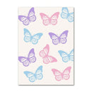 Pastel purple flower take it easy wall art art poster bedroom