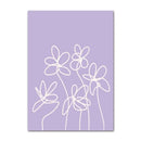 Minimalist mint & pastel purple ibiza wall art bedroom poster