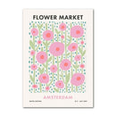 Pastel purple smiley flower wall art canvas – bedroom decor