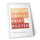Minimalist orange & red custom canvas wall art print living room