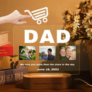 GobekUsa Personalized Custom Photo Text 3D Acrylic Lamp Customized Bedroom NightLight for MOM DAD LOVE Family Birthday Christmas Day Gift