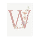 Personalized pink floral letter z wall art nursery decor by Decorbites