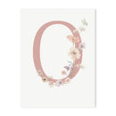 Personalized pink floral letter z wall art nursery decor by Decorbites