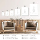 GobekUsa Personalized Set of 3 Custom Name Wall Art